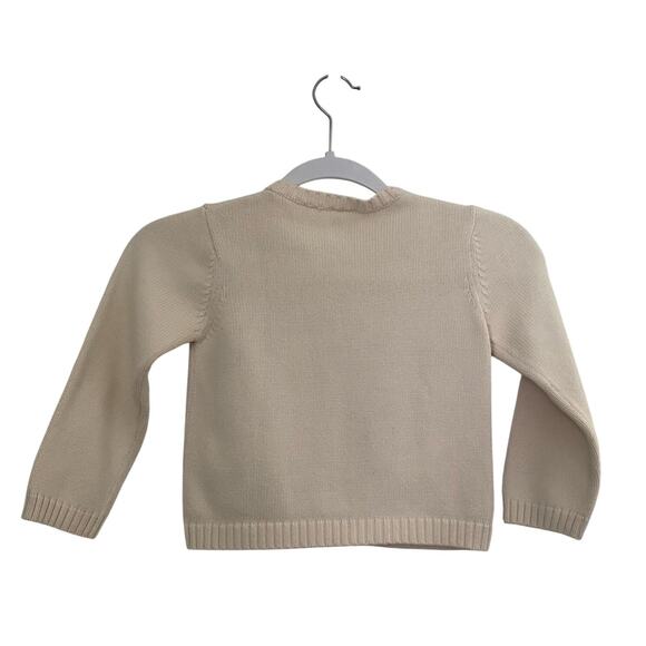 Gymboree Scottie Surprise Cardigan Sweater Girls Toddler Cream Argyle 5T - Picture 2 of 6